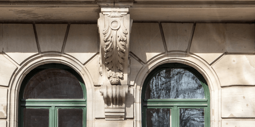 stucco facade